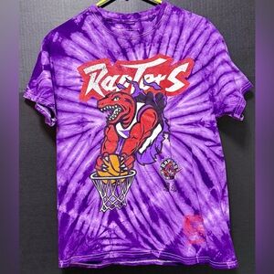 🏜️Mitchell & Ness NBA Purple Tie Dye Raptors T-shirt